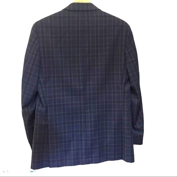 Jones New York Plaid ALL SEASON Wool Blazer Jacket - Picture 2 of 7